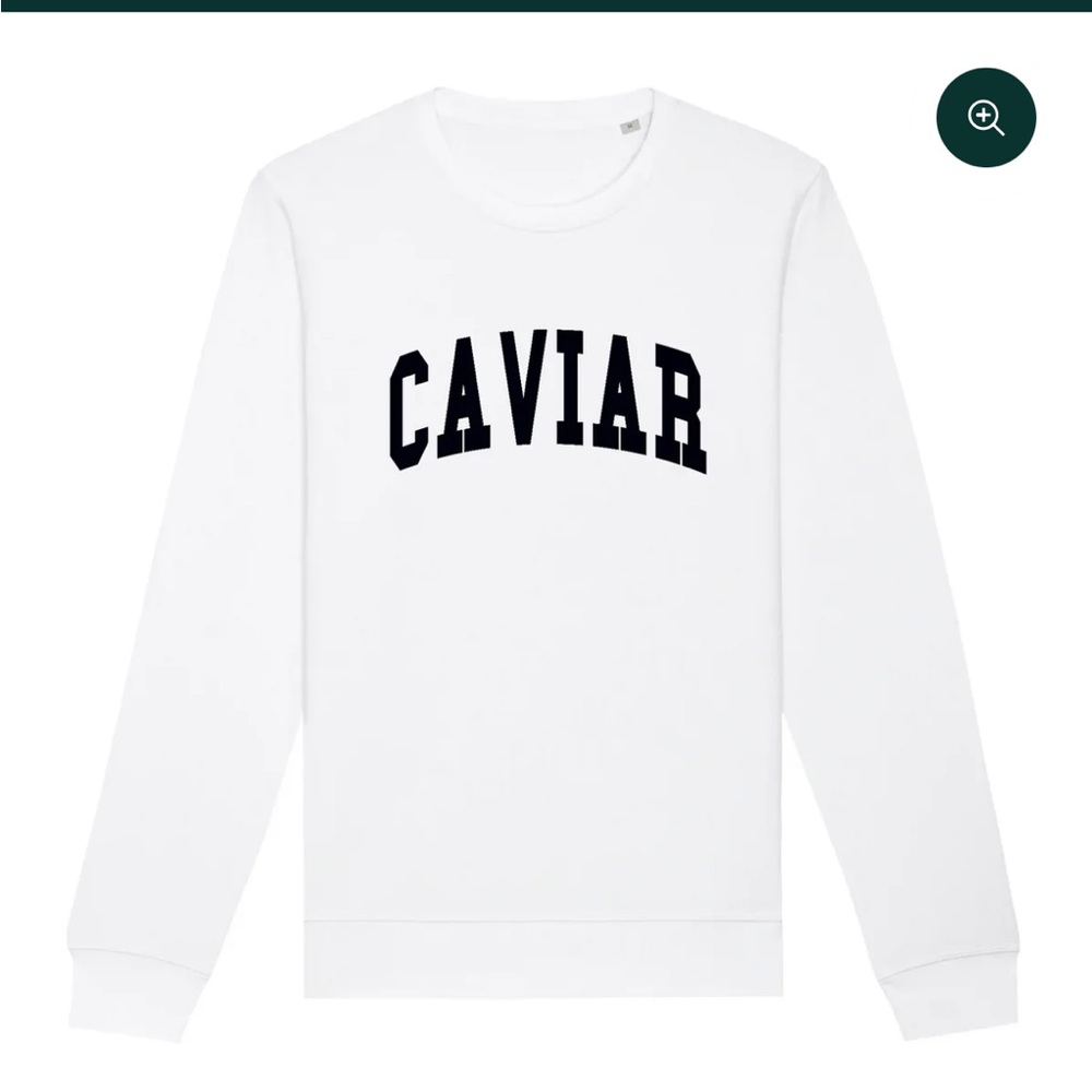 Refined Spirit white caviar crewneck sweatshirt size L EUC